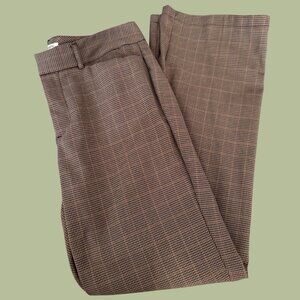 Brown Plaid Petite Pants | Dockers' | Size 6P Med